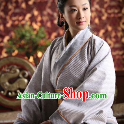Chinese Ancient Spring and Autumn Period Court Maid Hanfu Dress Las Meninas Replica Costume for Women