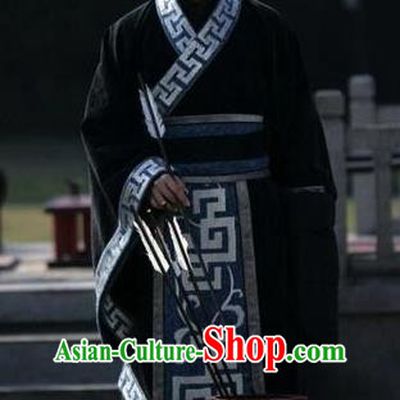 Chinese Ancient Spring and Autumn Period Prince Hanfu Swordsman Historical Costume for Men