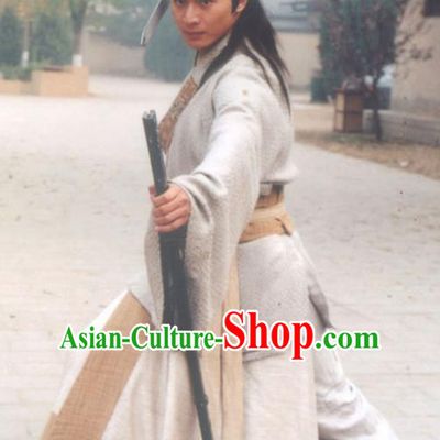 Chinese Ancient Han Dynasty Swordsman General Huo Qubing Historical Costume for Men