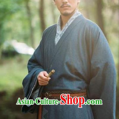 Chinese Ancient Eastern Han Dynasty Military Counsellor Guo Jia Historical Costume for Men