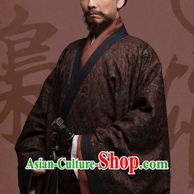 Chinese Ancient Three Kingdoms Period Wei State King Cao Cao Historical Costume for Men