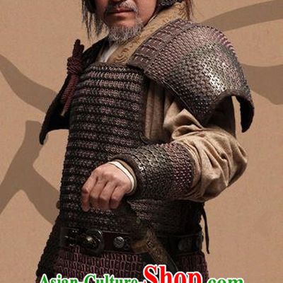 Chinese Ancient Eastern Han Dynasty Warlord Yuan Shao Historical Costume for Men