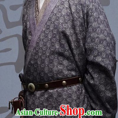 Chinese Ancient Three Kingdoms Period Military Counsellor Xu You Historical Costume for Men