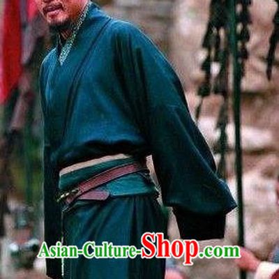 Chinese Ancient Three Kingdoms Period Shu State King Liu Bei Historical Costume for Men