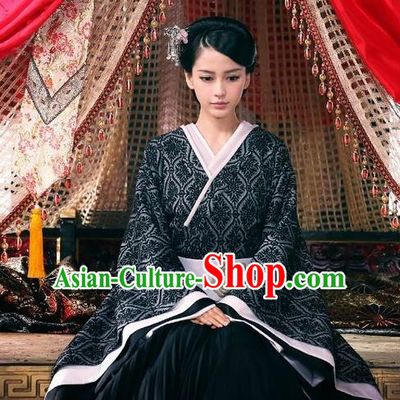 Chinese Ancient Han Dynasty Imperial Consort Hanfu Dress Replica Costume for Women