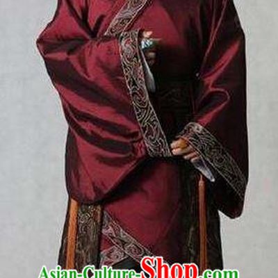 Chinese Ancient Han Dynasty Minister Marquis Shangguan Jie Historical Costume for Men