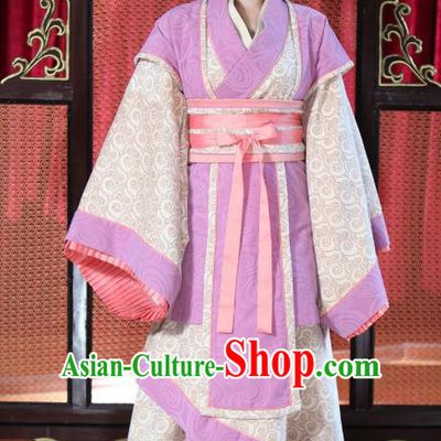 Chinese Spring and Autumn Period Nobility Lady Hanfu Dress Ancient Princess Replica Costume for Women