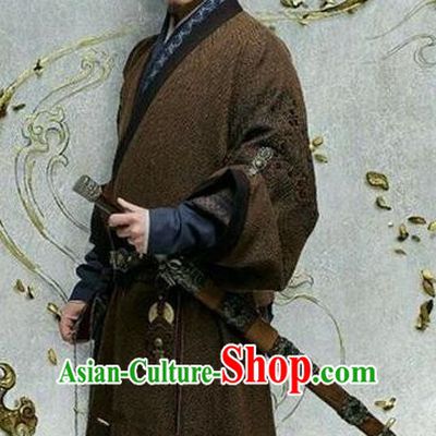 Chinese Ancient Three Kingdoms Period Wei State General Man Chong Historical Costume for Men