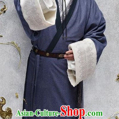Ancient Chinese Eastern Han Dynasty Court Eunuch Historical Costume for Men