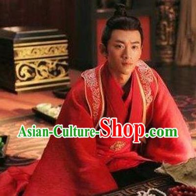 Ancient Chinese Three Kingdoms Period Wei State Swordsman General Yang Xiu Wedding Historical Costume for Men