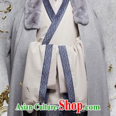 Ancient Chinese Eastern Han Dynasty Litterateur Kong Rong Historical Costume for Men