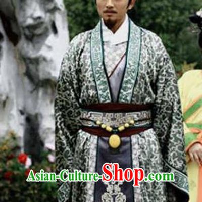 Ancient Chinese Three Kingdoms Period Wei State Emperor Cao Pi Historical Costume for Men