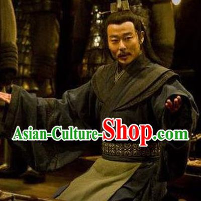 Ancient Chinese Han Dynasty Military Counsellor Zhang Liang Historical Costume for Men
