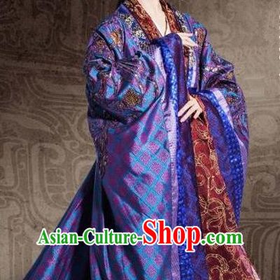 Chinese Ancient Warring States Period Imperial Princess Jinshu Hanfu Dress Embroidered Replica Costume for Women