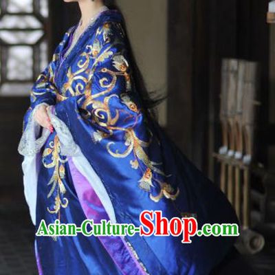 Ancient Chinese Warring States Period Palace Princess Jinshu Hanfu Dress Embroidered Replica Costume for Women