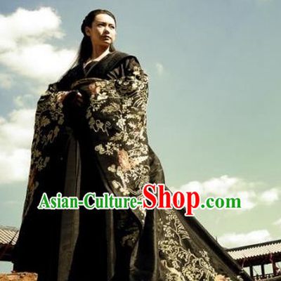 Ancient Chinese Warring States Period Wei State Princess Jinshu Hanfu Embroidered Replica Costume for Women