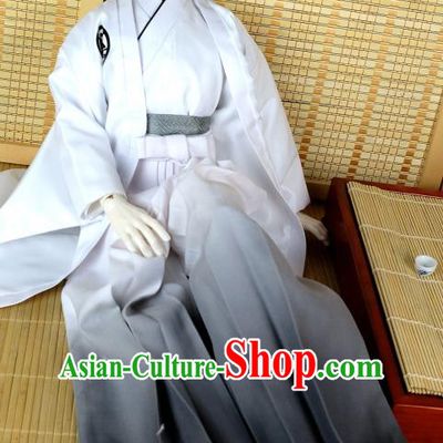 Traditional Asian Japan Costume Japanese Prince Kimono Haori Hakama Clothing for Men