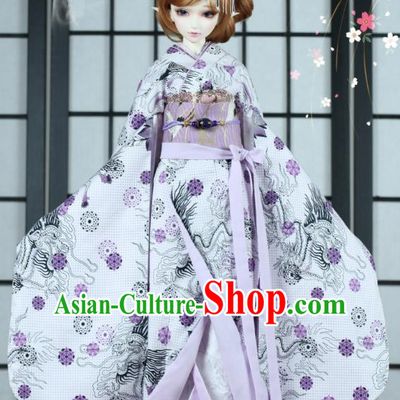 Traditional Asian Japan Costume Japanese Iromuji Kimono Printing Vibration Sleeve Kimono Clothing for Women