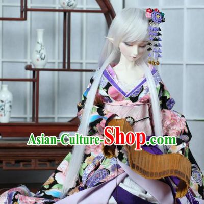 Traditional Asian Japan Costume Japanese Courtesan Kimono Fashion Apparel Vibration Sleeve Kimono for Women
