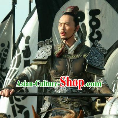 Ancient Chinese Spring and Autumn Period Militarist Strategist Sun Wu Replica Costumes for Men