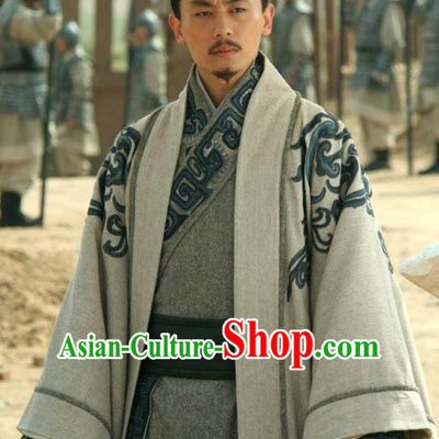 Traditional Chinese Spring and Autumn Period Famous Militarist Politician Sun Wu Replica Costumes for Men