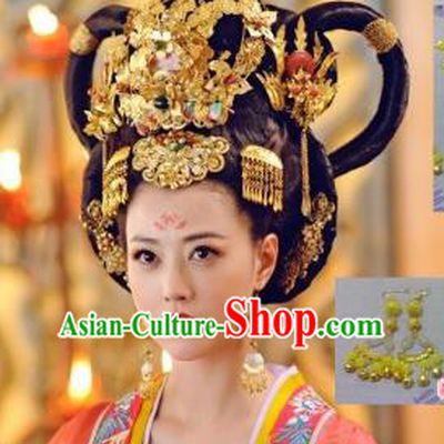 Traditional Chinese Ancient Hair Accessories Hairpins Phoenix Coronet Complete Set for Women