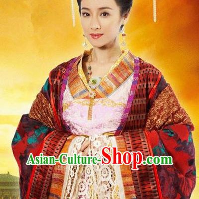 Ancient Chinese Tang Dynasty Palace Princess Tai Ping Hanfu Dress Replica Costume for Women