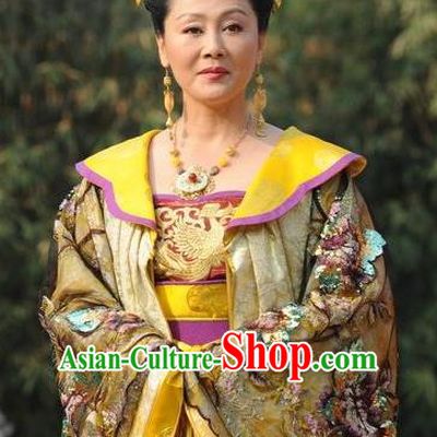 Ancient Chinese Tang Dynasty Female Emperor Queen Wu Zetian Hanfu Dress Replica Costume for Women