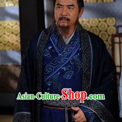 Ancient Chinese Tang Dynasty Litterateur Minister Replica Costumes for Men