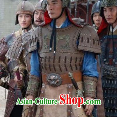 Ancient Chinese Han Dynasty General Han Xin Replica Costume Helmet and Armour for Men