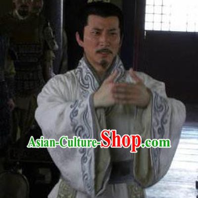Ancient Chinese Han Dynasty Statesman Chancellor Replica Costume for Men