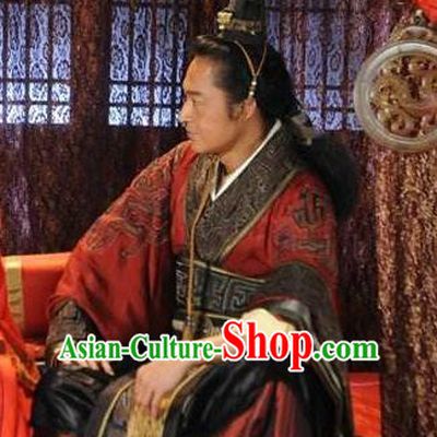 Ancient Chinese Spring and Autumn Period Wu State King Fu Chai Replica Costumes for Men