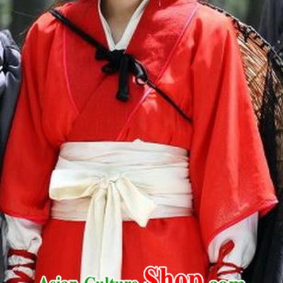 Ancient Chinese Spring and Autumn Period Female Assassin Spy Xi Shi Replica Costume for Women