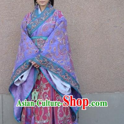Traditional Chinese Ancient Han Dynasty Court Maid Wang Zhaojun Hanfu Dress Replica Costume for Women