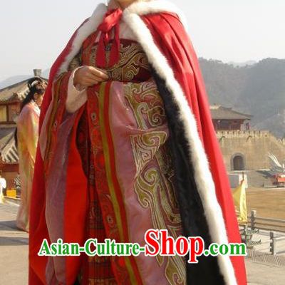 Traditional Chinese Ancient Han Dynasty Concubine Ming Wang Zhaojun Hanfu Dress Replica Costume for Women