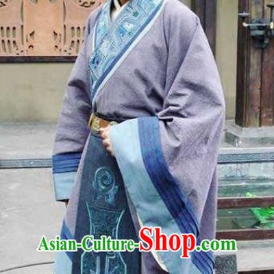 Ancient Chinese Qin Dynasty Swordsman General Meng Yi Replica Costume for Men