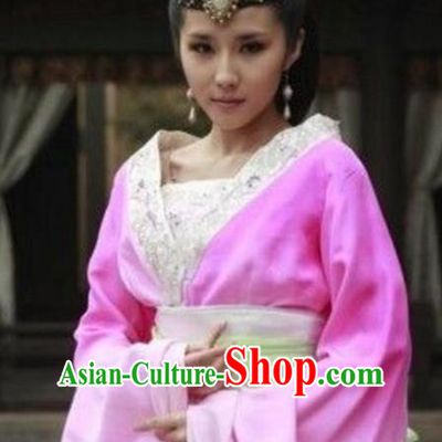 Ancient Chinese Qin Dynasty Palace Lady Imperial Consort Hanfu Dress Replica Costume for Women