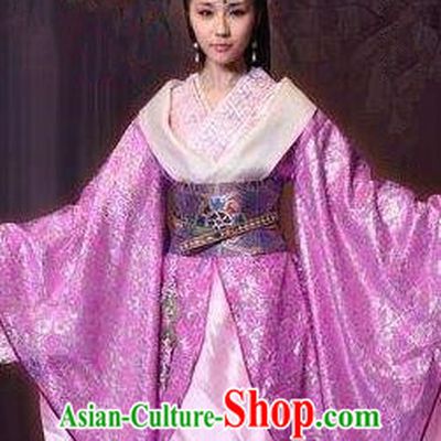 Chinese Ancient Qin Dynasty Imperial Concubine Mei Jiang Hanfu Dress Replica Costume for Women