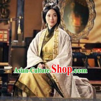 Chinese Ancient Han Dynasty Imperial Empress Chen A-jiao Hanfu Dress Replica Costume for Women