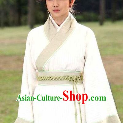 Chinese Ancient Han Dynasty Aristocratic Lady Liu Lanzhi Hanfu Dress Replica Costume for Women