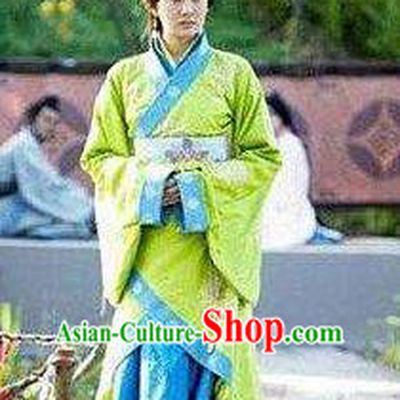 Chinese Ancient Han Dynasty Princess Liu Boji Hanfu Dress Replica Costume for Women