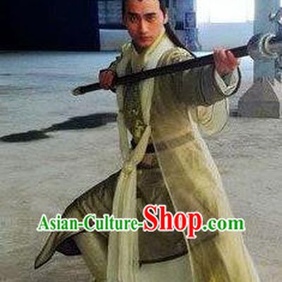 Ancient Chinese Han Dynasty General Nobility Childe Huo Qubing Replica Costume for Men