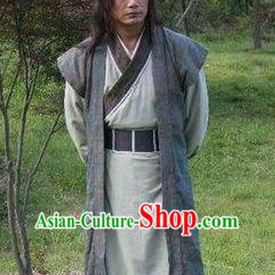 Chinese Ancient Han Dynasty Swordsman Knight-errant Guo Xie Replica Costume for Men