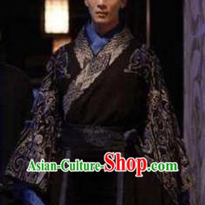 Ancient Chinese Han Dynasty Marquess Haihun Liu He Replica Costume for Men