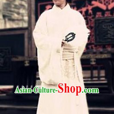 Ancient Chinese Han Dynasty Minister Counsellor Zhang Liang Replica Costume for Men