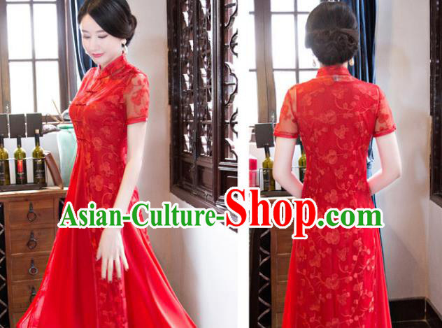 Traditional Ancient Chinese Young Women Cheongsam Dress Republic of China Tangsuit Stand Collar Blouse Dress Tang Suit Clothing Traditional Ancient Chinese Young Women Cheongsam Dress Republic of China Tangsuit Stand Collar Blouse Dress Tang Suit Clothing