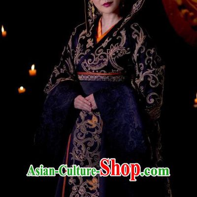 Chinese Ancient Nirvana in Fire Southern and Northern Dynasties Empress Embroidered Replica Costume and Headpiece Complete Set