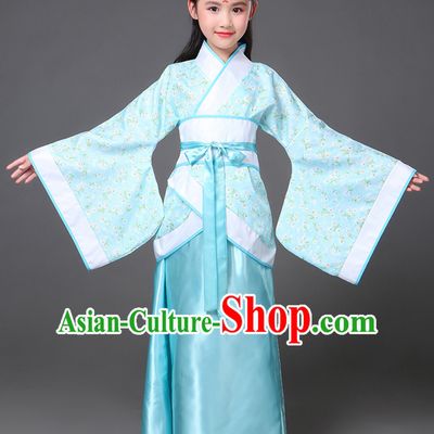 Ancient Chinese National Costume Hanfu Dress Clothing  Complete Set for Women Girls