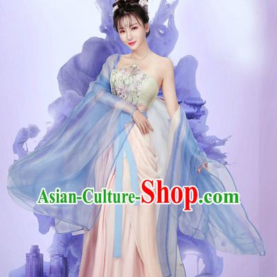 Ancient Chinese Sexy Theater and Reenactment Costumes Hanzhuang Hanfu for Women