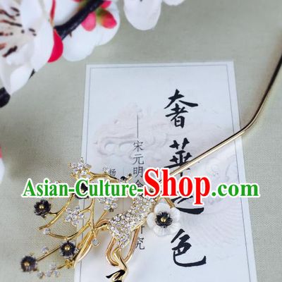 Chinese Handmade Classical Hair Accessories Crystal Beer Hairpins Hair Stick for Women